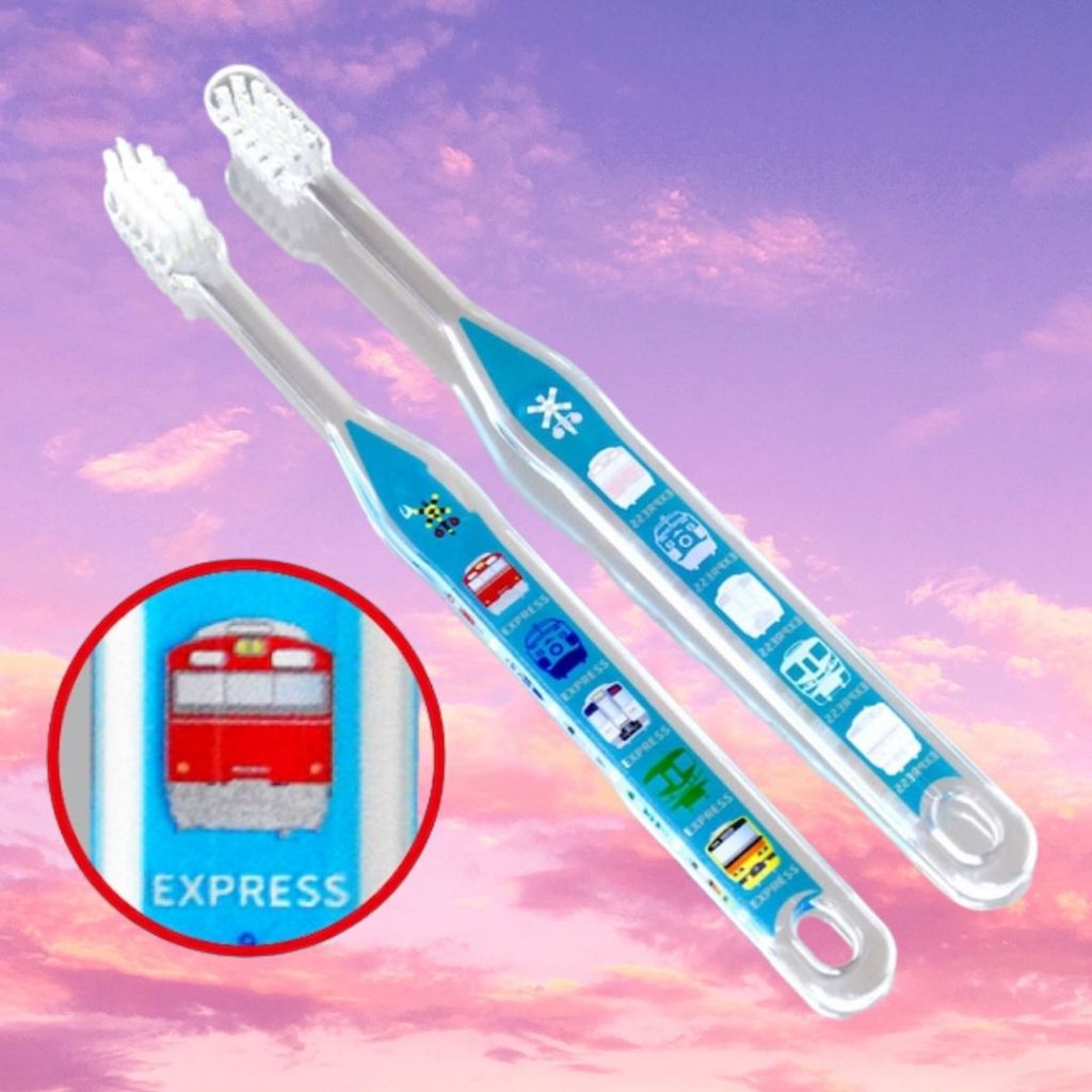 Bàn Chải Đánh Răng Cho Bé Annecy Kids Màu Trắng Xe Lửa (Set 2 Cây)