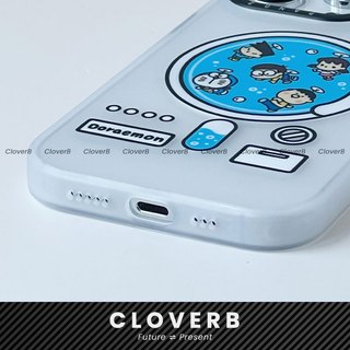 Ốp Lưng Nhám Mờ iPhone 17 Pro Max Họa Tiết Hoạt Hình Doraemon Vòng Từ Tính Popkon