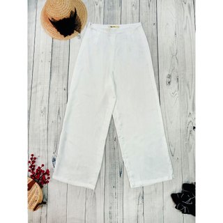 SWANLAKE | Quần lụa bóng áo dài lưng nẹp dây kéo cao cấp, phom đứng - Q10046LW02