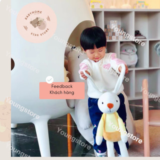 THỎ BÔNG TAY DÀI ORGANIC MAY THỦ CÔNG BABYHOME [CÓ HÌNH KHÁCH CHỤP Ở CUỐI]