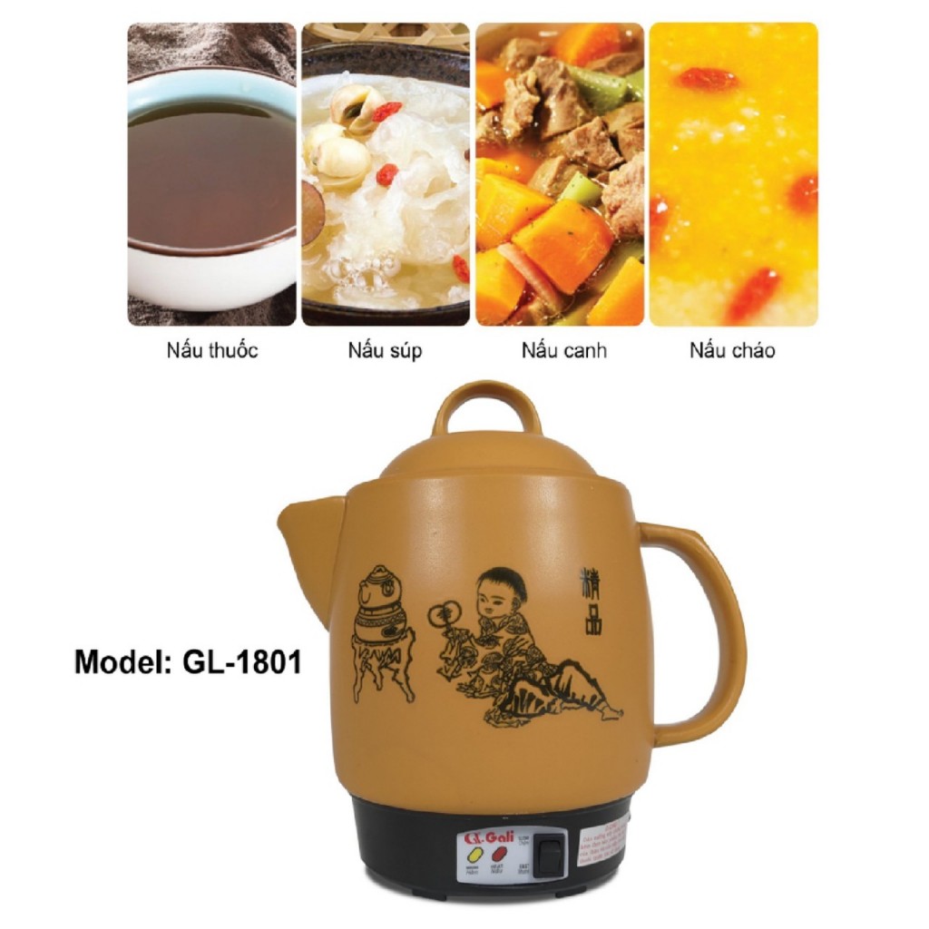 Ấm Siêu sắc thuốc Gali GL-1801 3.3 lít | Shopee Việt Nam