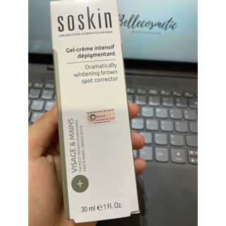 Soskin Dramatically Whitening Brown Spot Corrector 30ml Kem Chấm Nám, Tàn Nhang, Tái Tạo Sắc Tố Kem Nám Soskin