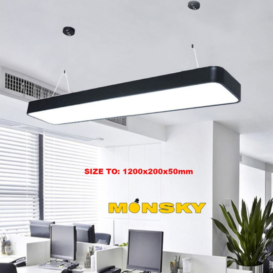 Ảnh Đèn thả văn phòng MONSKY VAPO Kích thước bản to: 30cm-20cm X 120cm X 5cm (công suất 72w, 60w) 1
