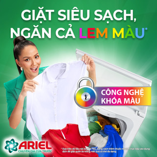 Nước Giặt Ariel Cửa Trước Sen Nhài mẫu mới Bền Hương Bền Màu 3kg 3.7kg