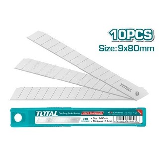 ĐỒ NGHỀ TOTAL Bộ 10 lưỡi dao 9x80mm THT5190901