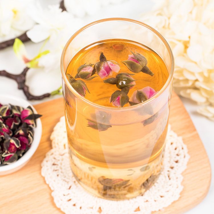 100g Trà Nụ hoa hồng Tây Tạng sấy khô, đỏ, đẹp, không vụn giúp an thần, đẹp da, chống lão hóa