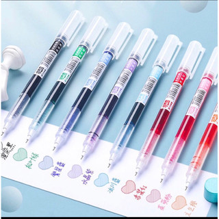 Bút gel nhanh khô ngòi 0.5mm 8 màu tùy chọn tiện dụng