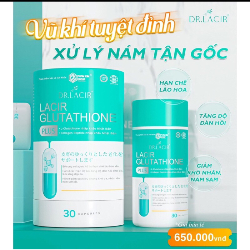 glutathione 600 dr lacir Vin ung h tr trng da m nm CHNH HNG] Glutathione 600 Dr