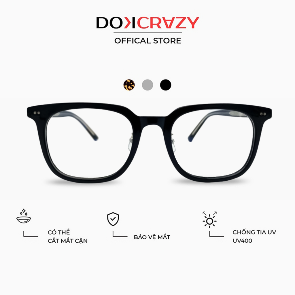 Ảnh Gọng kính thời trang DOKCRAZY NICOS nam nữ phù hợp nhiều dáng mặt hot trend Hàn Quốc 1