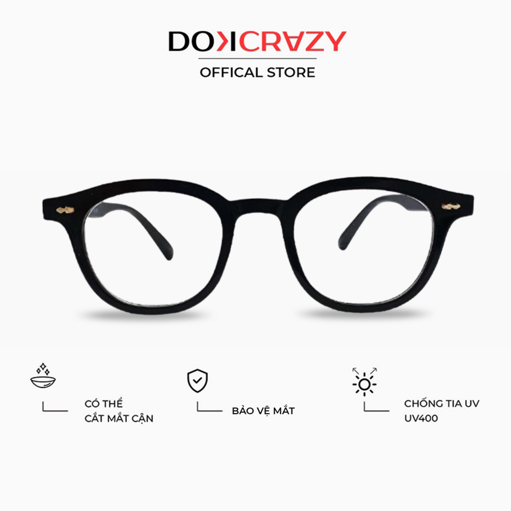 Ảnh Gọng kính thời trang DOKCRAZY GATI Nhựa sinh học Cao Cấp, Chống ánh sáng xanh, tia UV400, Unisex 1