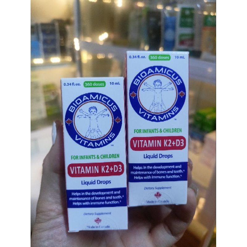 Vitamin D3 K2 Bioamicus nhập khẩu Canada lọ 10ml Shopee Việt Nam