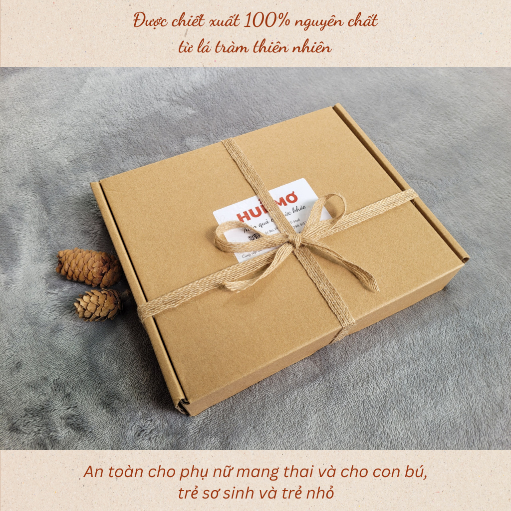 Set Hộp Quà Tặng Tinh Dầu Thiên Nhiên HUẾ MƠ - Hộp Quà Tặng Sức Khỏe, ông bà, người thân, bạn bè