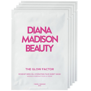 Mặt nạ dưỡng ẩm sáng da The Glow Factor Rosehip Seed Oil Hydrating Face Sheet Mask