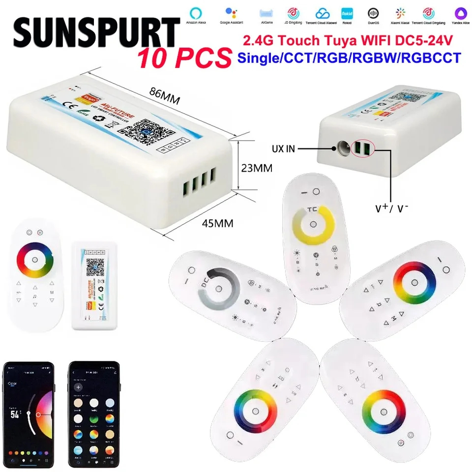 Remote LED Controller 12V - 24V 6A bộ điều khiển led từ xa sóng RF ...