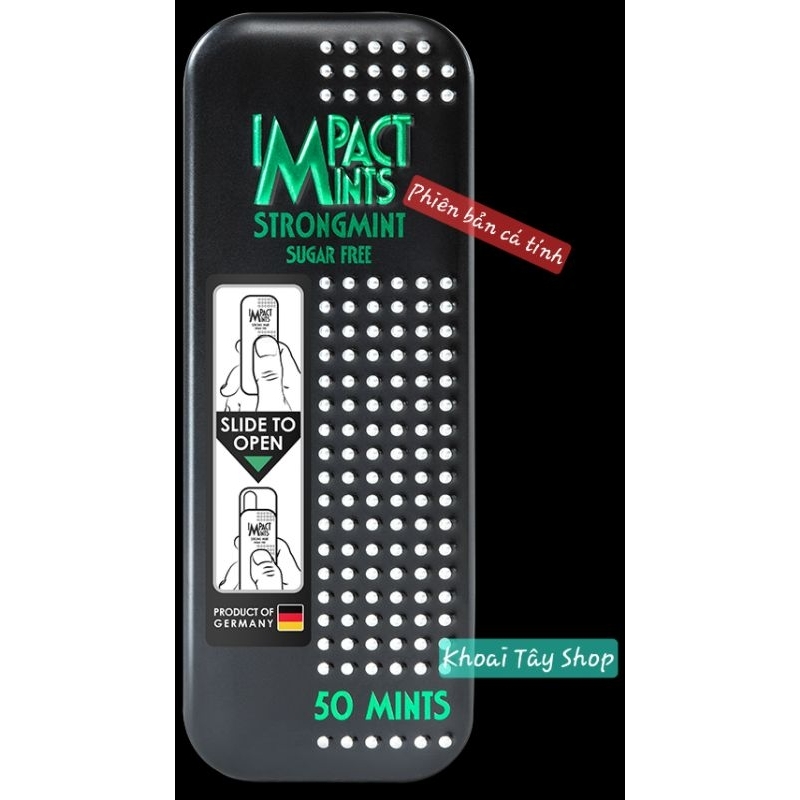 Kẹo Bạc Hà Không Đường IMPACT MINTS - Kẹo Ngậm Less Sugar Nhập Khẩu Đức ...
