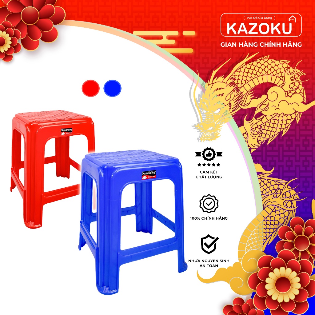 Ghế Nhựa Cao Loại Bóng Kazuko - [GC]