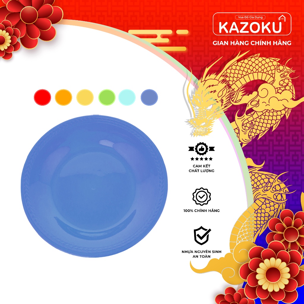 DĨA ĐẠI TRÒN NHỰA - SIÊU RẺ - Đỏ, Vàng, Chuối, Cam, Ngọc, Dương - lót ly hoặc đựng dưa hoặc khăn giấy ướt - [DSD]