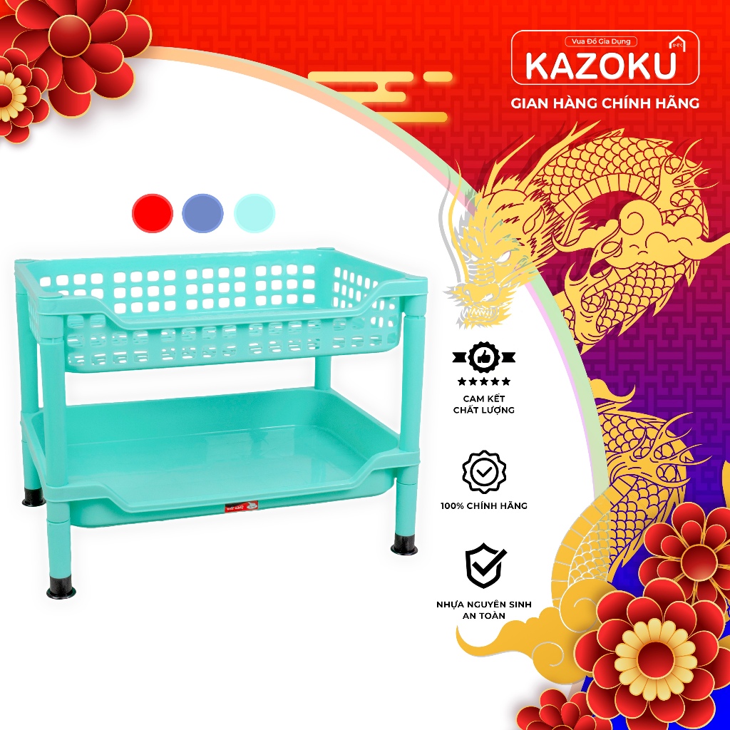 Kệ Chén KHỔNG LỒ (Bao Gồm Mâm) - 61cm x 39.5cm - [KLO] - Vua Đò Gia Dụng Kazoku