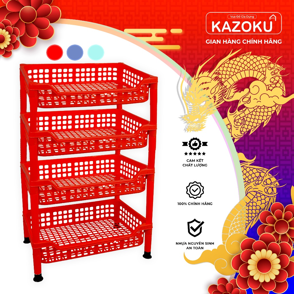 Kệ Chén Lớn (Không có Mâm) - 52.5cm x 34.5cm - [KT2,3,4L] - Vua đồ gia dụng Kazoku