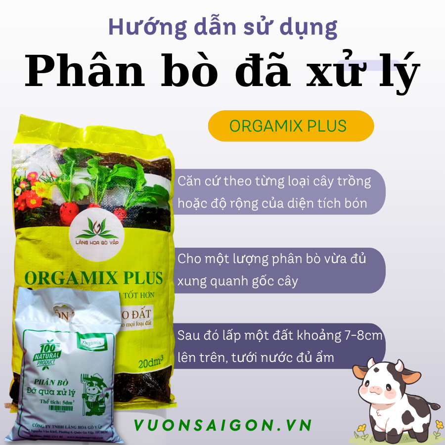 Phân bò Orgamix đã xử lý, ủ hoai mục 4