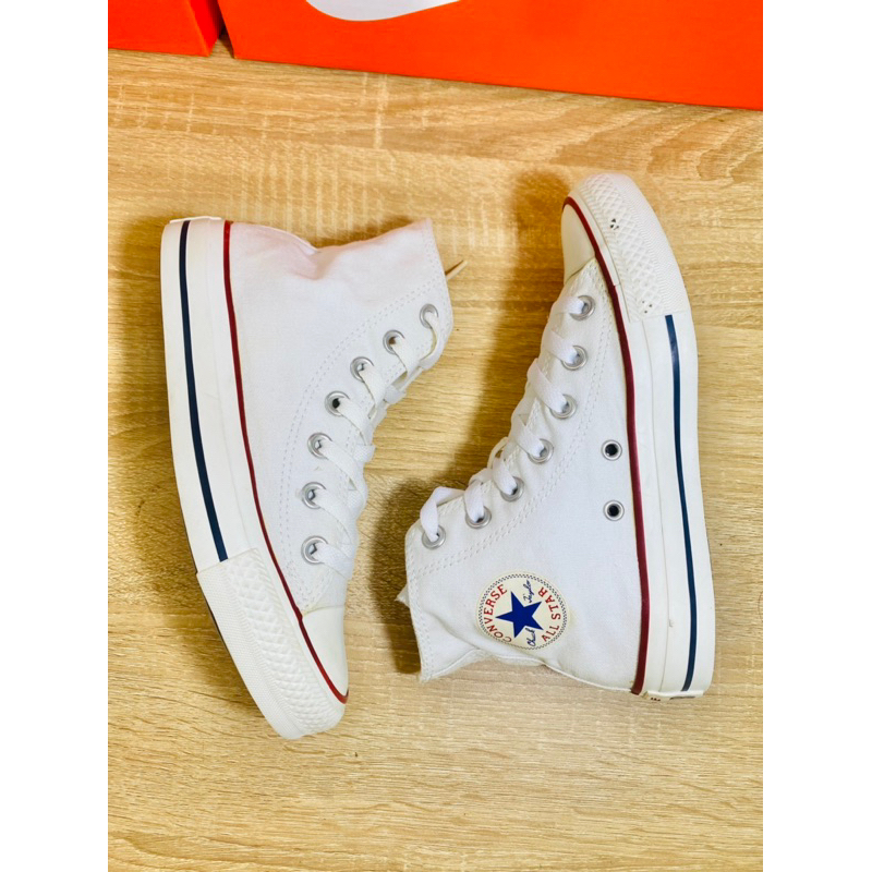 Giay converse classic mau tr ng c cao size 35 real 2hand