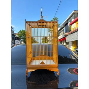 lồng hút mật/ vành khuyên gỗ kiềng bo trụ tròn combo đủ phụ kiện - shop longchimdola huế
