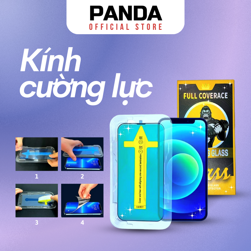 Kính Cường Lực Kingkong Chống Nhìn Trộm Có Khung Tự Dán Full Màn Iphone