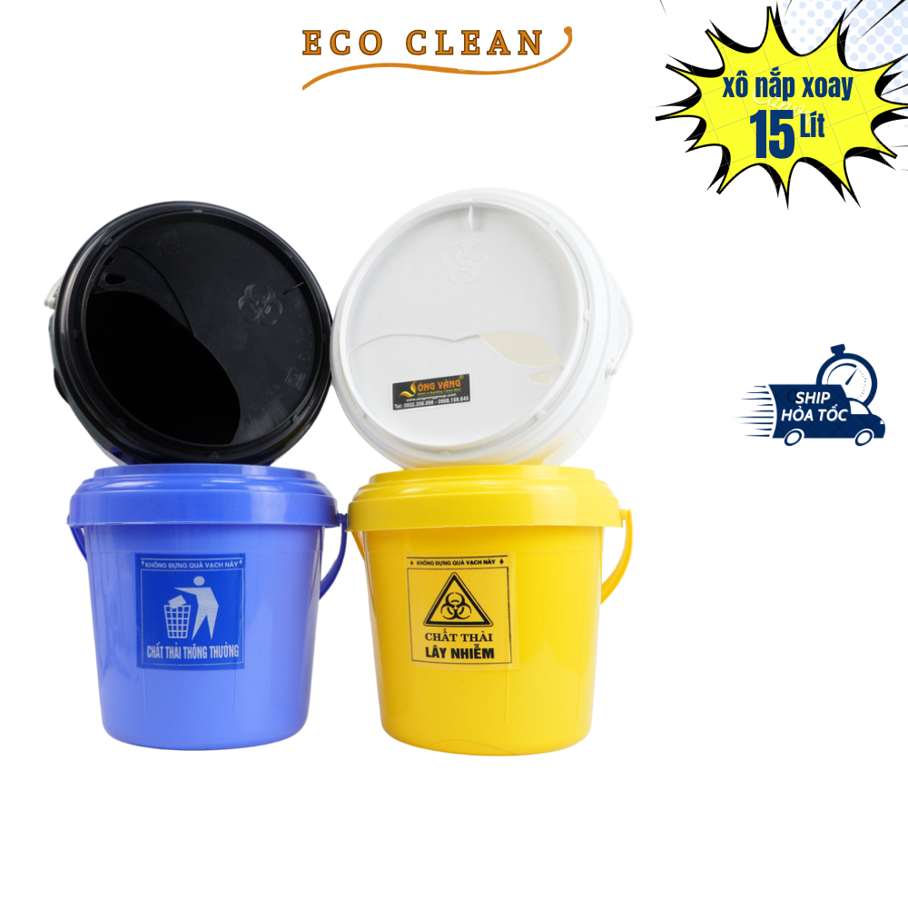 Xô đựng rác thải y tế đạt tiêu chuẩn của bộ y tế 15 Lít | Shopee Việt Nam