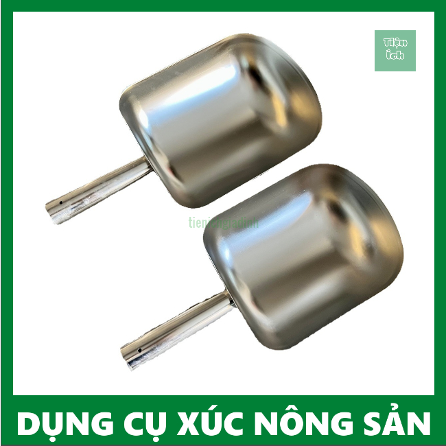 Dụng cụ xúc nông sản, gầu xúc gạo cà phê, muối làm chất liệu inox không ...