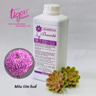 [Bambi] Chai 1 lít NƯỚC NHUỘM MÀU HOA TƯƠI (nhiều màu sắc) - Lên màu đẹp, bền và đều màu (ĐƯỢC ĐỒNG KIỂM)