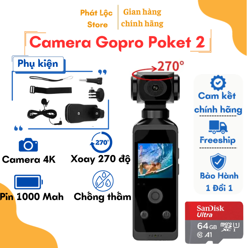 PGYTECH GoPro Hero 12 Camera Cage Chính Hãng, Giá Tốt - VJShop