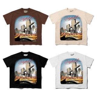 Áo thun RELICS TEE tay lỡ - ĐEN/TRẮNG/BEIGE/NÂU - unisex cổ tròn - HIGHCLUB Chính hãng