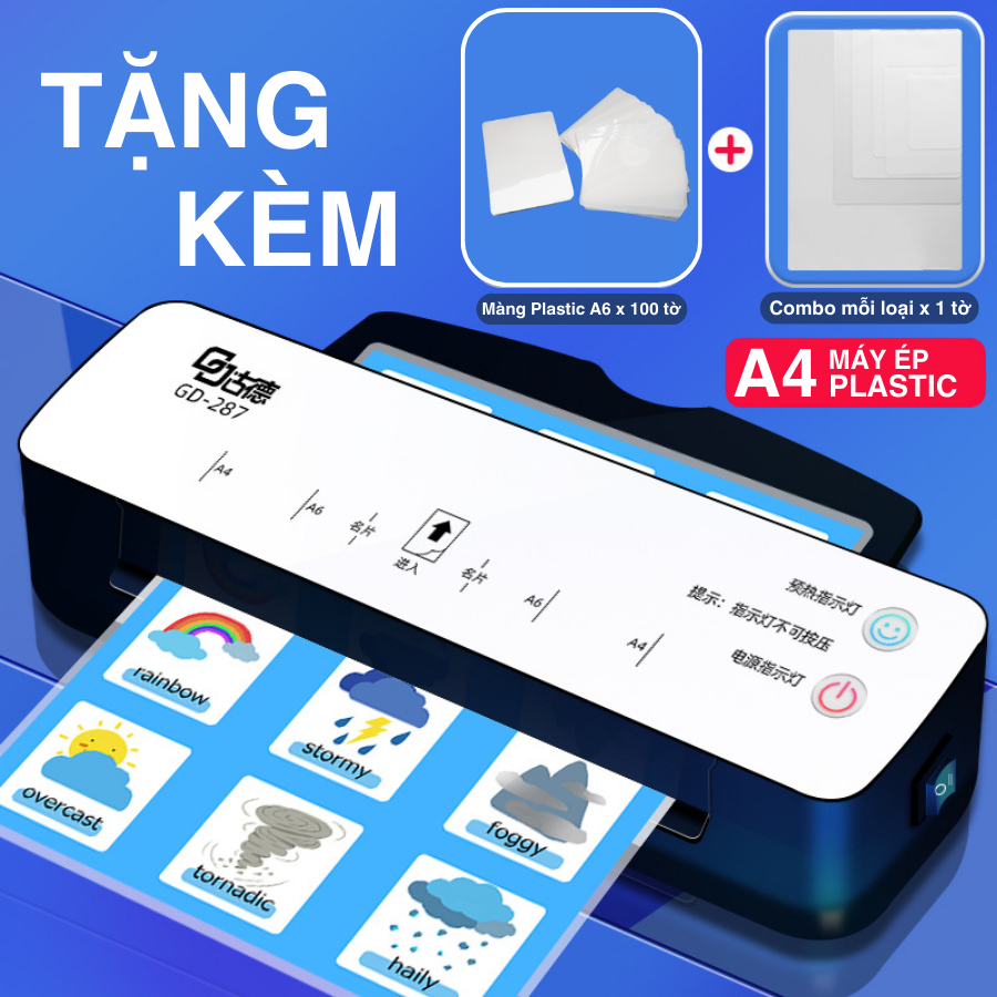 [Tặng màng ép] Máy ép plastic khổ A4 BESTCHOICE - Phù hợp ép màng ảnh, poster, An toàn, dễ sử dụng