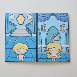 Bữa tiệc của hoàng tử vs công chúa - Búp bê giấy Pighandmade