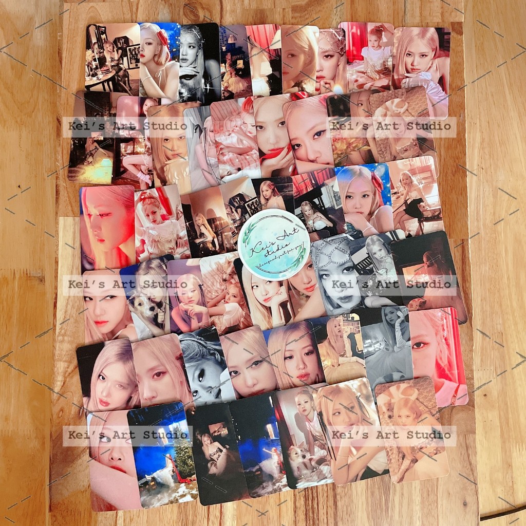 [CARD LOMO] Set 50card Rosé hank season greeting, Set 15 card R bloom lưu niệm