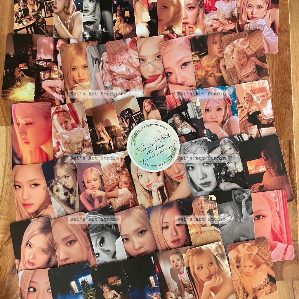 [CARD LOMO] Set 50card Rosé hank season greeting, Set 15 card R bloom lưu niệm