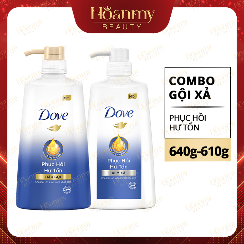 Dầu gội Dove Phục hồi hư tổn | Ngăn gãy rụng tóc 640g, 880g