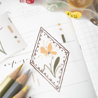 Băng keo sticker chiết JR trang trí junk journal phong cách vintage cổ điển