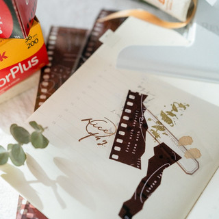 Băng keo sticker chiết JR trang trí junk journal phong cách vintage cổ điển