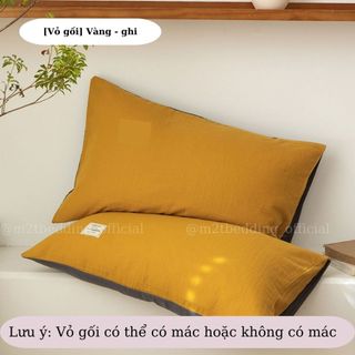 Vỏ gối nằm Cotton tici kích thước 50x70cm Không kèm ruột (1 chiếc)