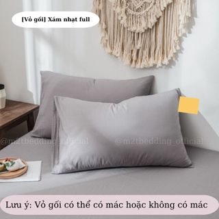 Vỏ gối nằm Cotton tici kích thước 50x70cm Không kèm ruột (1 chiếc)