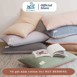 Vỏ gối nằm Cotton tici kích thước 50x70cm Không kèm ruột (1 chiếc)