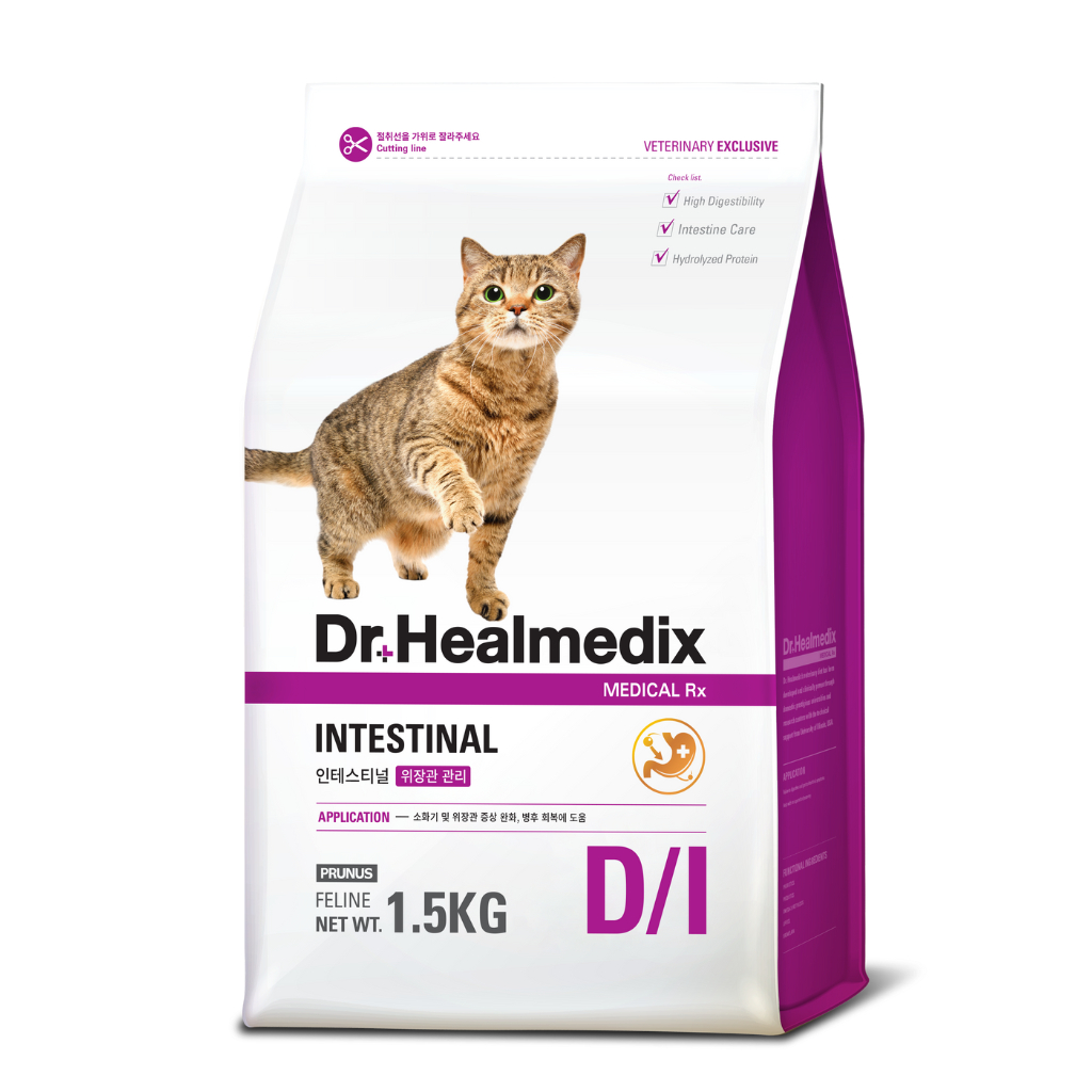Thức Ăn Hạt Mèo Dr.Healmedix Hỗ Trợ Sỏi Thận, Đường Ruột - Tiêu Hóa, Kiểm Soát Cân Nặng | Túi 1.5kg