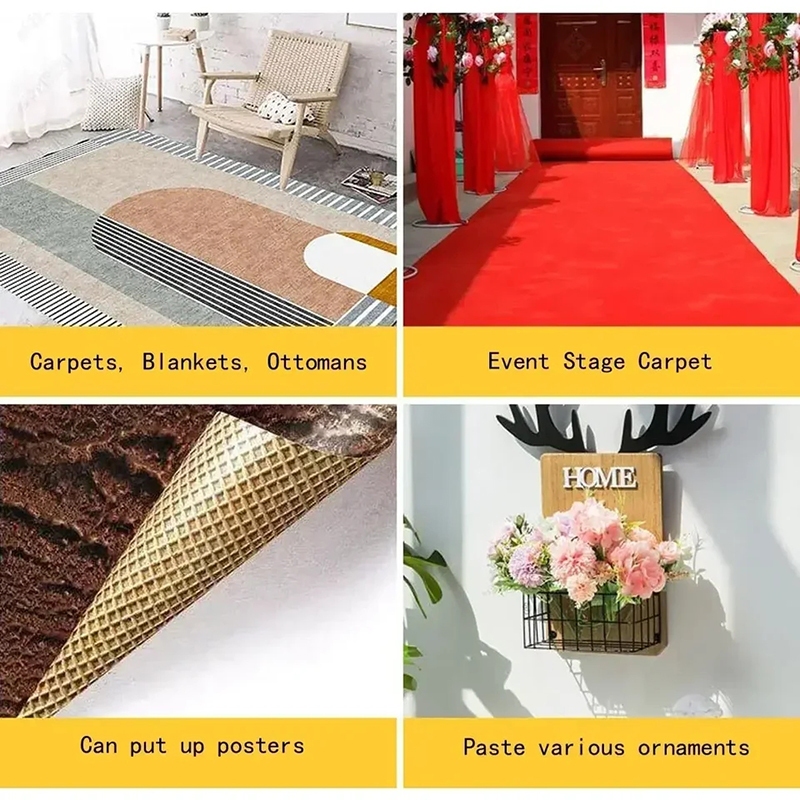 Băng keo SỢI THỦY TINH 2 mặt siêu bền - băng keo lưới 2 mặt dán thảm