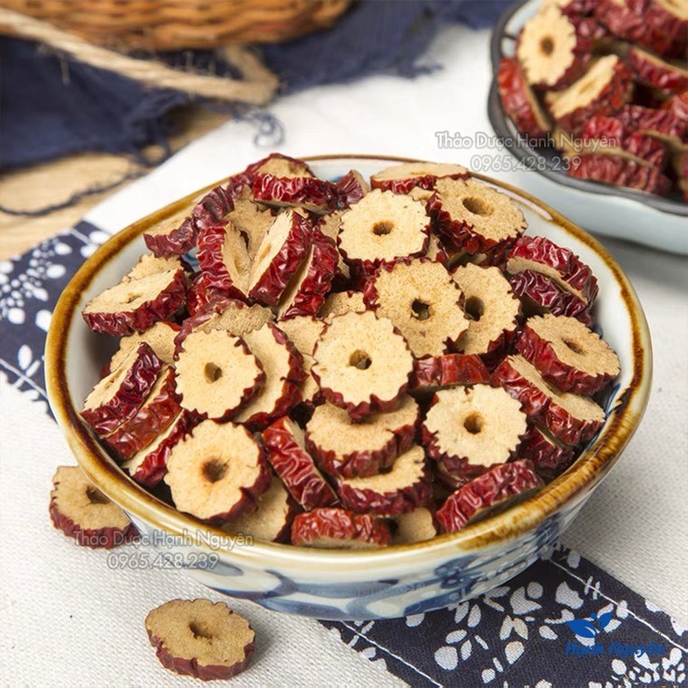 100g Táo đỏ Cắt lát Thái lát sấy khô giòn rụm, ngọt ngon làm trà giúp bổ máu, đẹp da