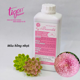 [Bambi] Chai 1 lít NƯỚC NHUỘM MÀU HOA TƯƠI (nhiều màu sắc) - Lên màu đẹp, bền và đều màu (ĐƯỢC ĐỒNG KIỂM)