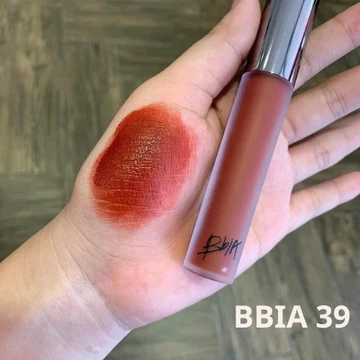 Son BBia màu 39 đỏ nâu thuần và các màu bán chạy của Bbia Last Velet Lip Tint