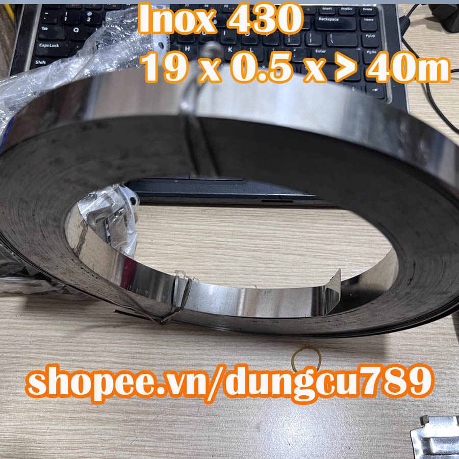 Dây đai inox 430 - 20mm 3kg - 10mm 1.5kg - khóa đai 100 cái | Shopee ...