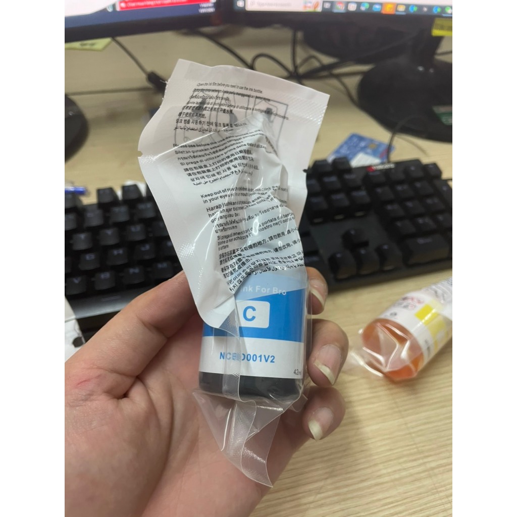 Bộ mực màu máy in Brother ABT 5000 6000 dùng cho máy in T300 t500w t700w t800 refill ink