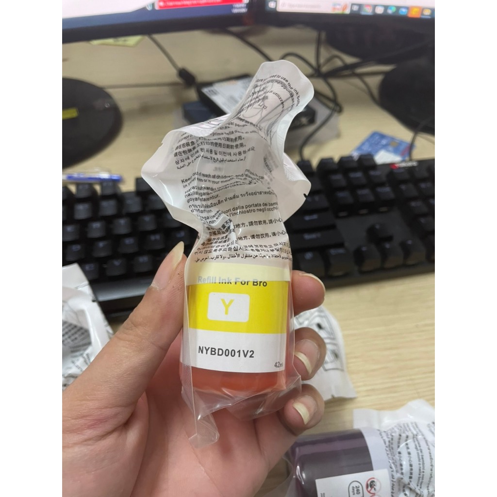 Bộ mực màu máy in Brother ABT 5000 6000 dùng cho máy in T300 t500w t700w t800 refill ink